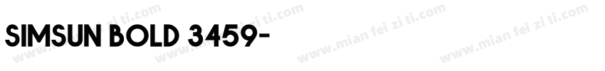 simsun bold 3459字体转换